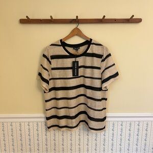 BRAND NEW WT Modern Works Striped Top